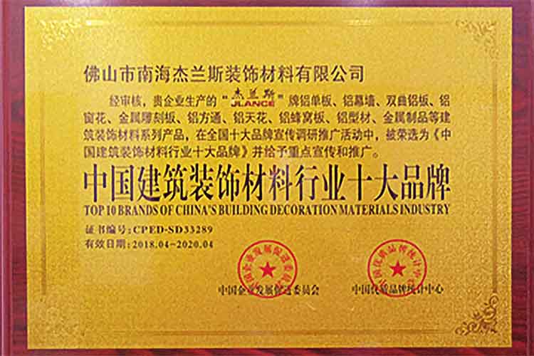中國建筑裝飾材料行業十大品牌-1